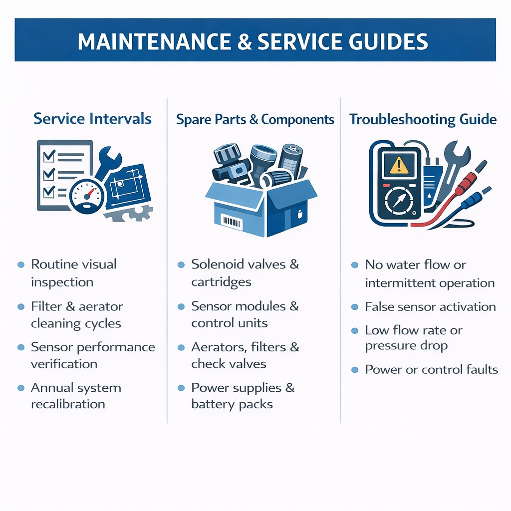 Touchless faucet maintenance and service guide